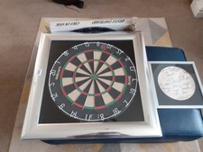 2002 World Matchplay Darts Beautifully Framed Signed Dart Board