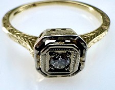 Art Deco Diamond Solitaire