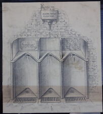 'ADAMS PATENT FLUSH TANK'~VICTORIAN PROOF DESIGN FOR PUBLIC TOILET/MEN'S URINAL