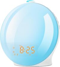 Alarm Clock Wake Up Light With Sunrise/sunset, Neutral Sound,FM Radio