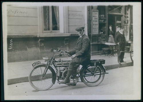 Early motorcycle race - motorcycle,