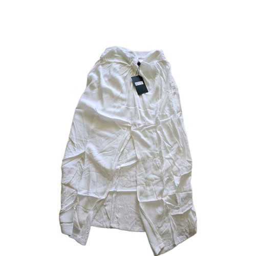 White midi skirt - elastic, waist