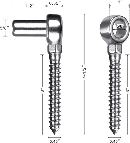 Gate hinge m12 set heavy - hinge,