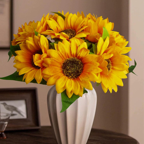 Artificial sunflowers 10pcs - artificial,