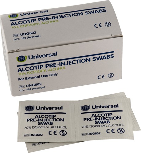 Universal pre injection - pre, swabs