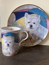 Undercover & Beachcomber Mug & Undercover Plate - WESTIES Series by Paul Doyle