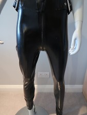 WESTWARD BOUND LATEX RUBBER 2 WAY ZIP LEGGINGS VGC PLEASE SEE DESCRIPTION