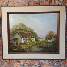 Oil Painting. A Country