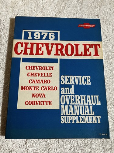 1976 chevrolet service and - chevrolet,