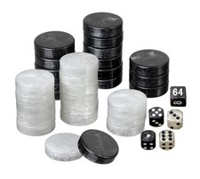 Set of Backgammon Pieces /