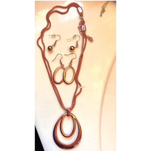 Rose gold tone jewelry - jewelry, set