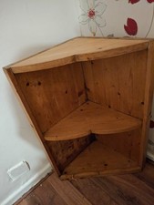 Rustic Pine Corner Shelving