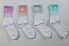 New Nike Mens Womens Multi Colour Dyed Crew Socks. Summer Fit. Shoe Size 6-10