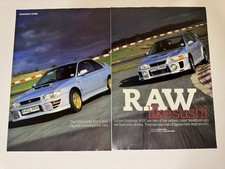 Original 1998 Mitsubishi Evo V Subaru Impreza WRX Magazine Picture Poster Retro