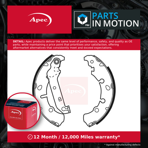 Brake shoes set fits ford - fits, puma