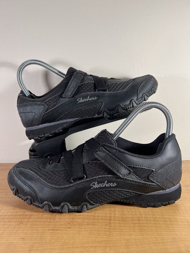 Skechers bikers black mary - skechers,