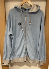 O'Neill Light Blue Grey Marl Full Zip Large Hoodie Hooded Track Jacket Surfer
