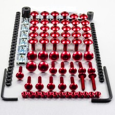 Aluminum Fairing Screw Kit Aprilia RSV Mille 98-01 Red