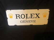 Large Original Rolex Geneve  Enamel dealer’s display Sign Ideal For Watch Shop