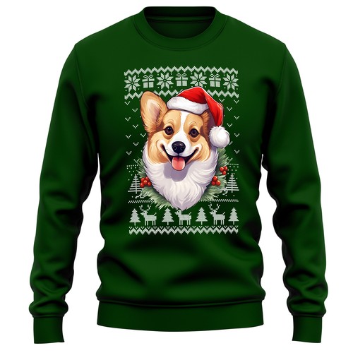 Welsh corgi christmas - welsh,