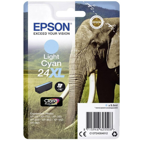 Epson 24xl light cyan elephant - 24xl,