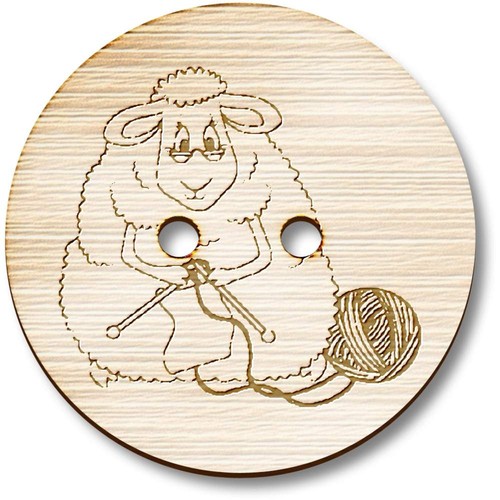 Knitting sheep wooden - 'knitting, sheep'