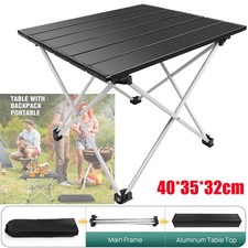 Folding Camping Table Small Lightweight Portable Outdoor Picnic Aluminium + Bag