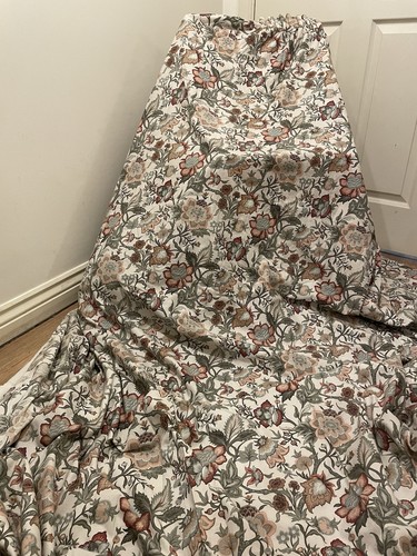 Vintage floral curtains
