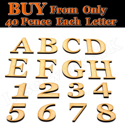 Wooden letters large - large, mdf