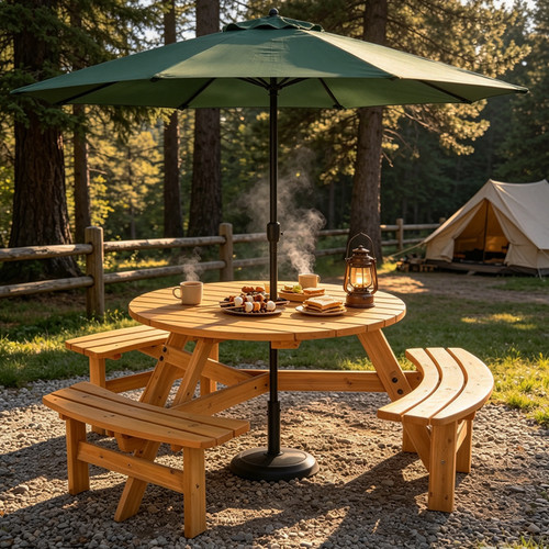 Person outdoor wooden picnic - 6,
