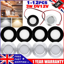 12V LED Spot Ceiling Lights Camper Van Caravan Motorhome Boat Interior Downlight