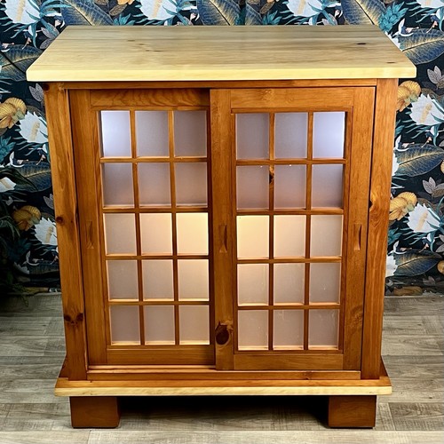 Vintage pine cabinet japanese - pine,