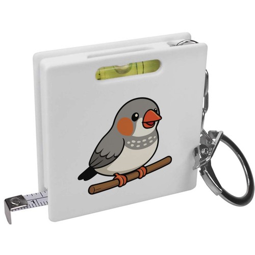 Zebra finch keyring tape - 'zebra,