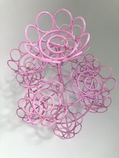 Next Pink Cupcake Stand Tiered Display Afternoon Tea Cake Metal Christmas party