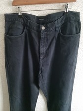 Aquascutum Mens Jeans British Cut Straight Black Dark Wash W38