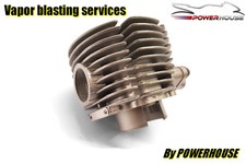 Yamaha XS850 vapour blasting services clutch engine cover casing aqua blast