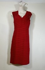 Frank Lyman Red Bodycon Festive Cocktail Bandage Dress Sz 10