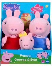 Peppa Pig 3 Pack Plush Peppa