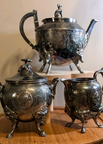 Antique waterbury rogers bro - waterbury, &