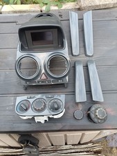 VAUXHALL CORSA D GLOSS GREY DASH TRIMS, LARGE SCREEN & SWITCH GEAR....