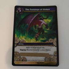 World of Warcraft WoW TCG -The Footsteps of Illidan Loot Card - Unscratched