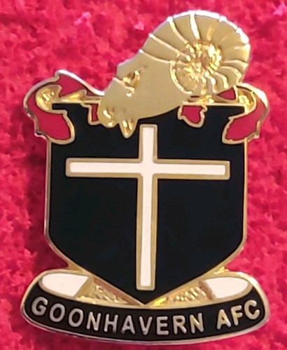 Goonhavern afc enamel badge - afc,