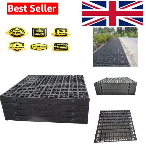 Black plastic paving - x,