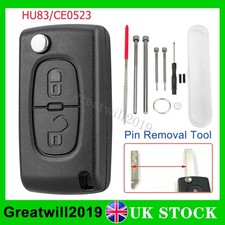2 Button Remote Key Fob Case CE0523 For Peugeot 207 307 308 3008 5008 807 Expert