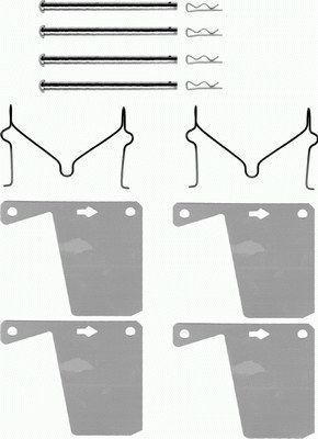 Front brake pad - front,