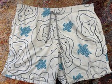 VILEBREQUIN -No 129/206 Made Embroidered XXL LTD ED Turtle Silver 925 Toggle 