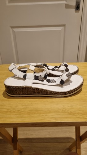 Pavers white leather - leather, coin