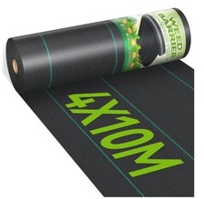 iropro 4m x 10m Heavy Duty Weed Control Membrane Garden Weed Barrier Fabric
