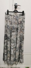 Zara grey snake skin pleated skirt - size 14/16