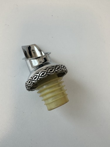 Vintage silver plated bottle - vintage,